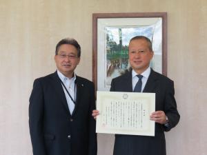 会長よりお礼状
